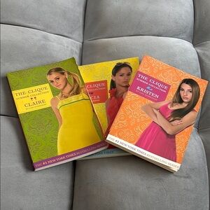 “The Clique Summer Collection- Kristen, Claire, Alicia chapter books”